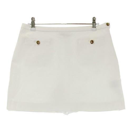 BEAMS GOLF ビームスゴルフ ストレッチスカート 千鳥格子柄 ホワイト系