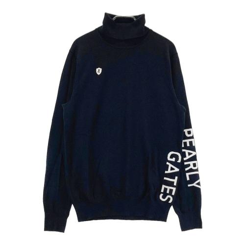 PEARLY GATES ネイビー タートルネックセーター PEARLY GATES パーリーゲイツ タートルネック ニット セーター