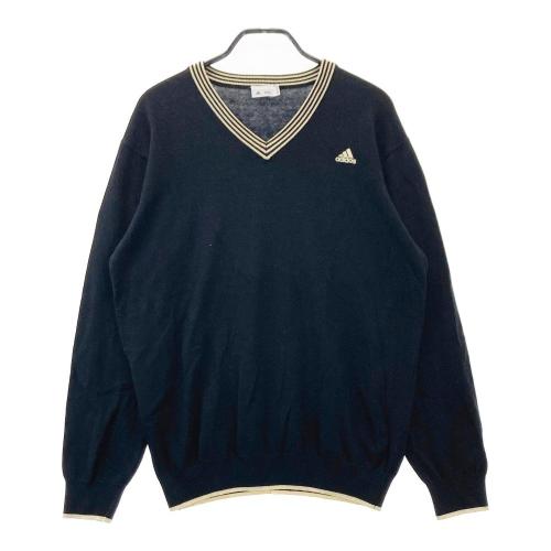 サイズ：M ADIDAS GOLF アディダスゴルフ 2022年 ニットセーター チェック柄 ブラック系 [240101424676] ゴルフウェア メンズ ストスト ADIDAS GOLF アディダスゴルフ 2022年 ニットセーター チェック