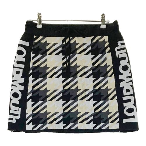 LOUD MOUTH ラウドマウス ; TA772360 蓄熱裏地付 ニットスカート 千鳥