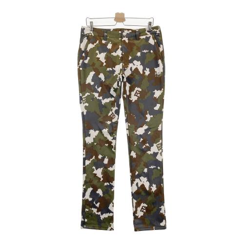 FILA GOLF フィラゴルフ 裏起毛 パンツ 迷彩 カモフラ柄 ブラック系