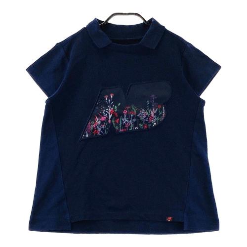 サイズ：1 NEW BALANCE GOLF ニューバランス 2024年モデル ; 襟付 半袖Tシャツ チェック柄 グレー系 [240101434395] ゴルフウェア レディース ストスト NEW BALANCE GOLF ニューバランス 2024年モデル ; 襟付 半袖T