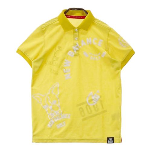 NEW BALANCE GOLF ニューバランス 半袖ポロシャツ 総柄 イエロー系