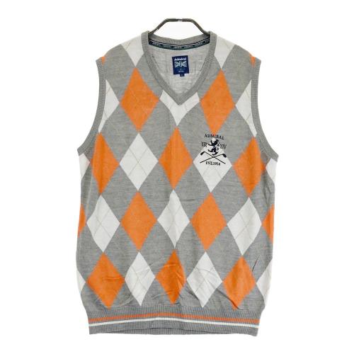 BEAMS GOLF ビームスゴルフ ウール Vネック ベスト アーガイル柄