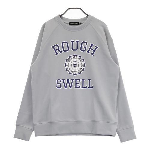 サイズ：M ROUGH&SWELL ラフアンドスウェル  長袖スウェット プリント  グレー系 [240101430097] ゴルフウェア メンズ ストスト ROUGH&SWELL ラフアンドスウェル 2024年モデル 長袖スウェット