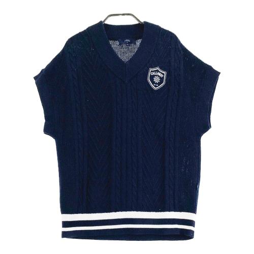 CALLAWAY キャロウェイ Vネック ニットセーター ネイビー系 サイズ：L