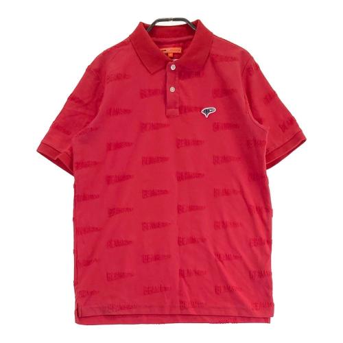 BEAMS GOLF ビームスゴルフ 半袖ポロシャツ レッド系 サイズ：L