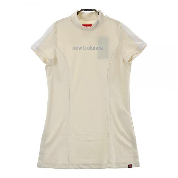サイズ：1 NEW BALANCE GOLF ニューバランス 2023年 モックネック 半袖Tシャツ ロング  ベージュ系 [240101411753] ゴルフウェア レディース ストスト NEW BALANCE GOLF ニューバランス 2023年 モックネック 半袖T