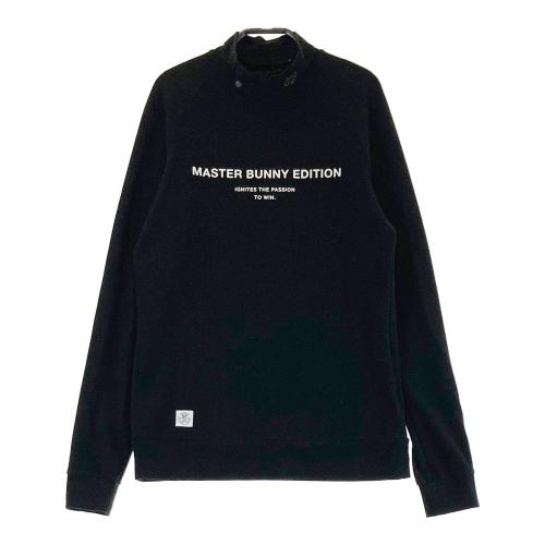 サイズ：0 MASTER BUNNY EDITION マスターバニーエディション  ハイネック 長袖Tシャツ 裏起毛  ブラック系 [240101437848] ゴルフウェア レディース ストスト MASTER BUNNY EDITION マスターバニーエディション 裏起毛