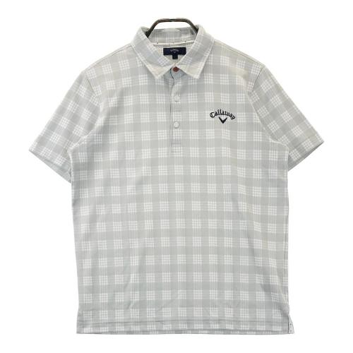 CALLAWAY キャロウェイ 半袖ポロシャツ チェック柄 グリーン系 サイズ