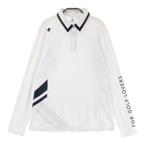 DESCENTE GOLF デサントゴルフ 長袖ポロシャツ ホワイト系