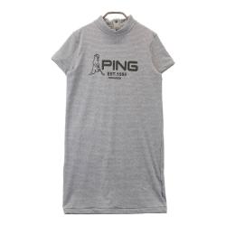 【新品】PING　長袖　ワンピース　白　L　ゴルフ　フード付き PING フード付きワンピース ホワイト レディース ゴルフウェア