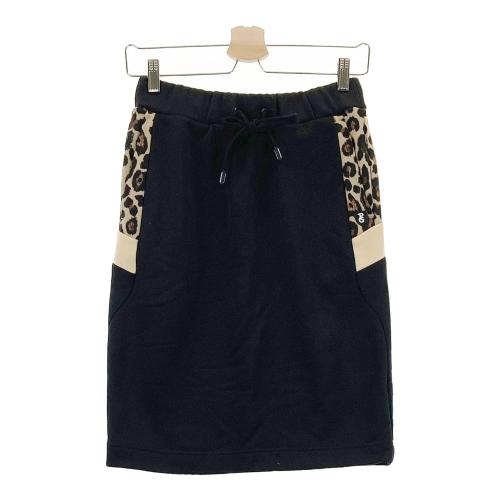 PEARLY GATES パーリーゲイツ ヒョウ柄切替スカート ブラック系 サイズ