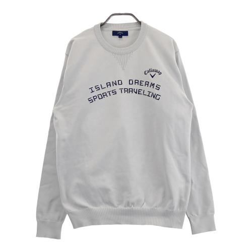 サイズ：LL CALLAWAY キャロウェイ レッドレーベル 長袖 ニットセーター  グレー系 [240101424190] ゴルフウェア メンズ ストスト CALLAWAY キャロウェイ レッドレーベル 長袖 ニットセーター