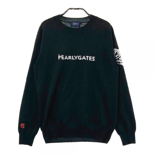 サイズ：0 PEARLY GATES パーリーゲイツ 055-9270906 ニットセーター  ブラック系 [240101413660] ゴルフウェア レディース ストスト PEARLY GATES パーリーゲイツ 055-9270906 ニットセーター