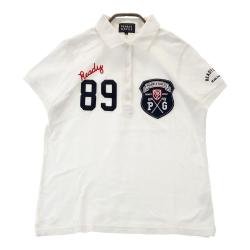 新品.•♬パーリーゲイツ レディース ウエアバックプリント ポロシャツ サイズ１ 新品.•♬パーリーゲイツ レディース ウエアバックプリント