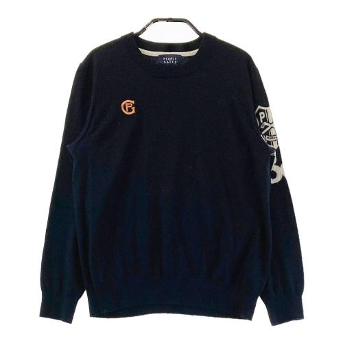 サイズ：2 PEARLY GATES パーリーゲイツ  ウール ニット セーター  ネイビー系 [240101435113] ゴルフウェア レディース ストスト サイズ：2 PEARLY GATES パーリーゲイツ ウール ニット セーター