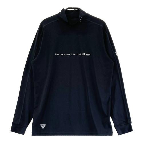 サイズ：6 MASTER BUNNY EDITION マスターバニーエディション  ハイネック 長袖Tシャツ  ブラック系 [240101414100] ゴルフウェア メンズ ストスト MASTER BUNNY EDITION マスターバニーエディション ハイネック