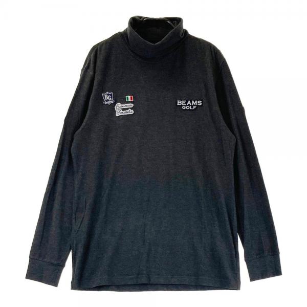 サイズ：XL BEAMS GOLF ビームスゴルフ  起毛 タートルネック 長袖Tシャツ  グレー系 [240101415935] ゴルフウェア メンズ ストスト BEAMS GOLF ビームスゴルフ 起毛 タートルネック 長袖Tシャツ