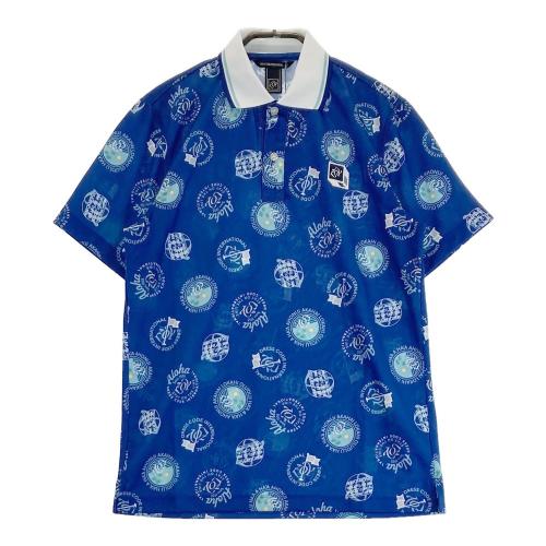 【美品】ZOY ゾーイ シアサッカーボタンダウンシャツ 刺繍ロゴ 刻印ボタン 2 ZOY ゾーイ シアサッカー 半袖ポロシャツ ボタンダウン ストライプ柄