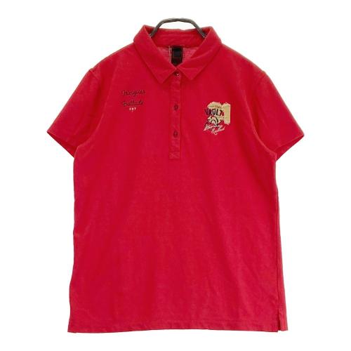 サイズ：38 ZOY ゾーイ 071694031 長袖ポロシャツ チェック レッド系 [240101416512] ゴルフウェア レディース ストスト ZOY ゾーイ 071694031 長袖ポロシャツ チェック レッド系 サイズ