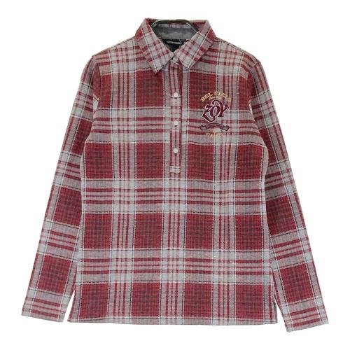 サイズ：40 ZOY ゾーイ 071682030 半袖ポロシャツ  レッド系 [240101416505] ゴルフウェア レディース ストスト ZOY ゾーイ 071682030 半袖ポロシャツ レッド系 サイズ：40