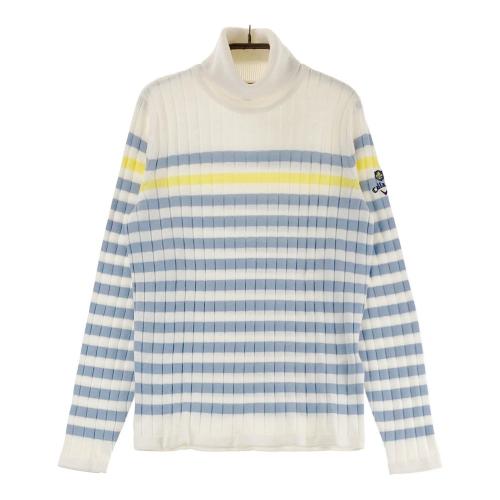 PEARLY GATES パーリーゲイツ タートルニットセーター ボーダー柄