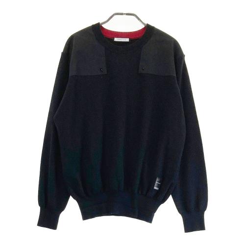 MARK&LONA マークアンドロナ Vネック ニットセーター 総柄 MARK&LONA マークアンドロナ Vネック ニットセーター 総柄