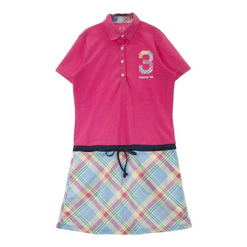 ADIDAS GOLF アディダスゴルフ 半袖 ポロワンピース キウイ柄