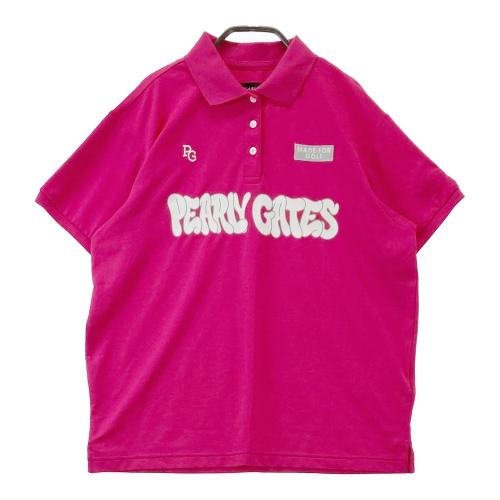 サイズ：1 PEARLY GATES パーリーゲイツ 2024年モデル モックネック 長袖Tシャツ  ピンク系 [240101426639] ゴルフウェア レディース ストスト PEARLY GATES パーリーゲイツ 2024年モデル モックネック 長袖T