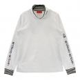 ARCHIVIO アルチビオ モックネック 長袖Tシャツ プリント