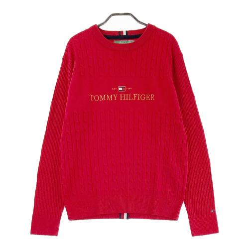 サイズ：L   GOLF トミー ヒルフィガーゴルフ  長袖ニットセーター  ホワイト系 [240101434486] ゴルフウェア メンズ ストスト TOMMY HILFIGER GOLF トミー ヒルフィガーゴルフ 長袖ニット