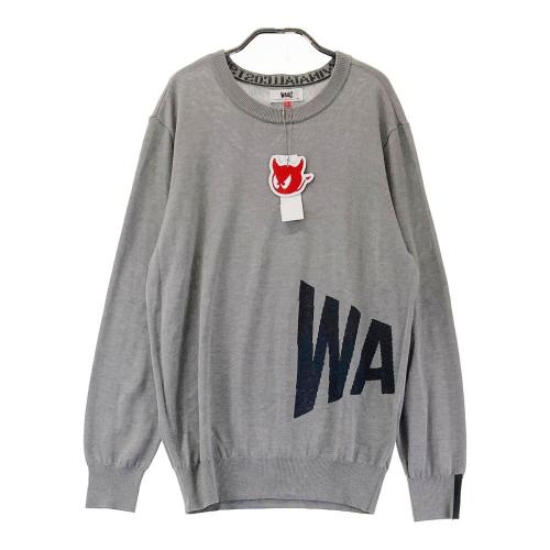 サイズ：1 WAAC ワック 072234720 ニット セーター  グレー系 [240101419478] ゴルフウェア レディース ストスト WAAC ワック 072234720 ニット セーター グレー系 サイズ：1