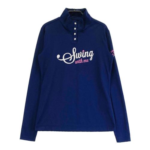 サイズ：LL CALLAWAY キャロウェイ  ハイネック 長袖 インナーTシャツ  ネイビー系 [240101395181] ゴルフウェア メンズ ストスト 新品】CALLAWAY キャロウェイ ハイネック 長袖 インナーTシャツ
