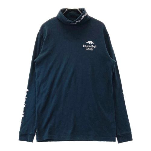 サイズ：M ROUGH&SWELL ラフアンドスウェル  ハイネック 長袖Tシャツ  ネイビー系 [240101426285] ゴルフウェア メンズ ストスト サイズ：L ROUGH&SWELL ラフアンドスウェル ハイネック 長袖T