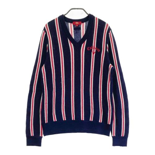 レビュー高評価商品 CALLAWAY キャロウェイ レッドレーベル ウール混 Vネック ニット セーター