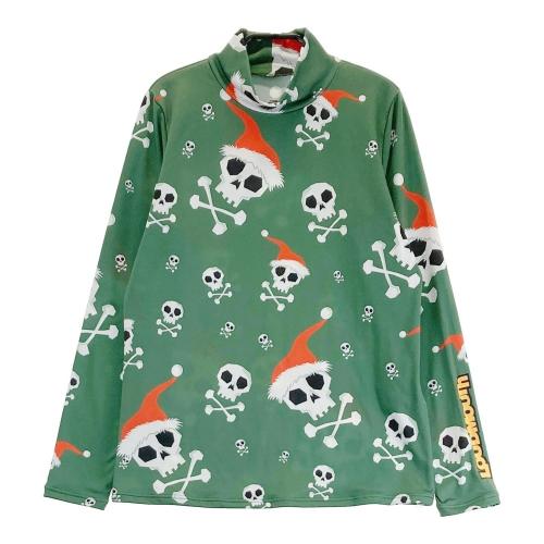 サイズ：S LOUD MOUTH ラウドマウス  裏起毛 ジップジャケット 総柄 グリーン系 [240101430461] ゴルフウェア レディース ストスト LOUD MOUTH ラウドマウス 裏起毛 ジップジャケット 総柄