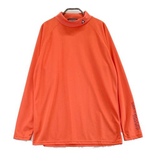 サイズ：S HERG1　エルグワン  ハイネック 長袖Tシャツ  オレンジ系 [240101477533] ゴルフウェア メンズ ストスト HERG1 エルグワン ハイネック 長袖Tシャツ オレンジ系 サイズ：S