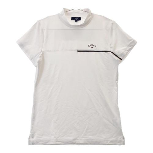 サイズ：S CALLAWAY キャロウェイ  ハイネック 半袖Tシャツ  ホワイト系 [240101396643] ゴルフウェア レディース ストスト 新品】CALLAWAY キャロウェイ ハイネック 半袖Tシャツ ホワイト
