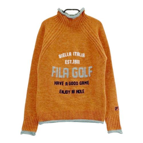FILA GOLF フィラゴルフ ハーフジップ ニット セーター アーガイル柄