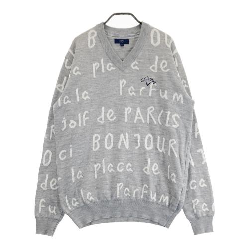 CALLAWAY キャロウェイ ニットセーター グレー系 サイズ：LL ランク：B