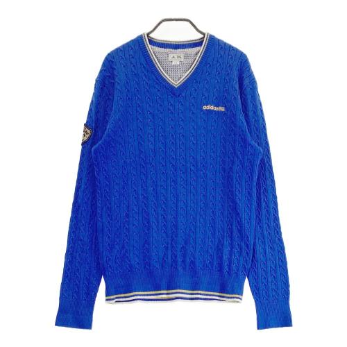 【美品】90s adidas GOLF Vネックセーター ネイビー Lサイズ 1-240101200523-m-01-pl.jpg