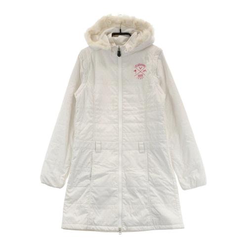 CALLAWAY キャロウェイ フード着脱 2way 中綿ワンピース ドット柄