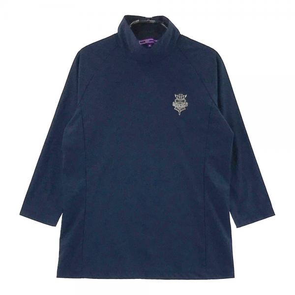 最安 BEAMS GOLF ロゴ刺繍 七分袖Tシャツ ハイネック ビームスゴルフ ウエア