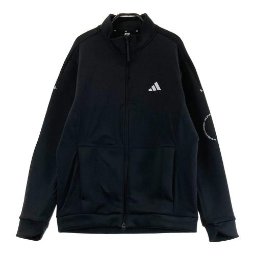 サイズ：XL ADIDAS GOLF アディダスゴルフ 2023年モデル HY0974 ジップジャケット  ブラック系 [240101422273] ゴルフウェア メンズ ストスト ADIDAS GOLF アディダスゴルフ 2023年モデル HY0974 ジップ