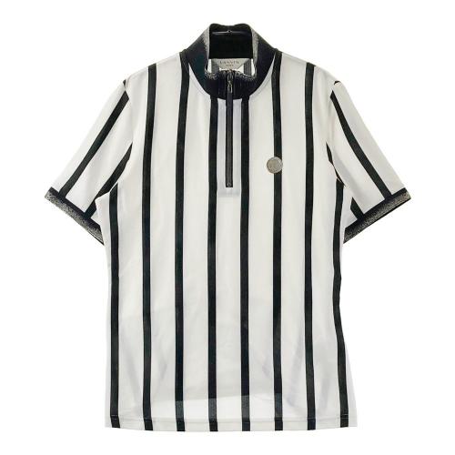 【美品】LANVIN SPORT ランバンスポール ハーフジップ 半袖シャツ LANVIN SPORT ランバン スポール ハーフジップ半袖Tシャツ グレー系