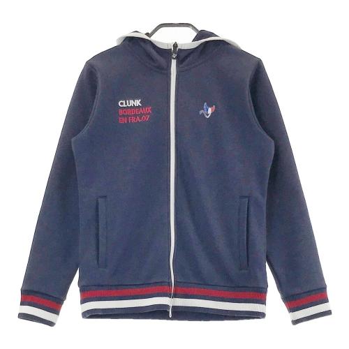 CLUNK クランク　ジップアップジャケット ネイビー/イエロー CLUNK クランク 裏起毛 ジップパーカー ネイビー系 サイズ：M ランク