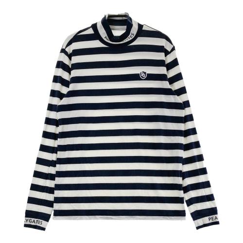PEARLY GATES パーリーゲイツ ハイネック 長袖Tシャツ ボーダー