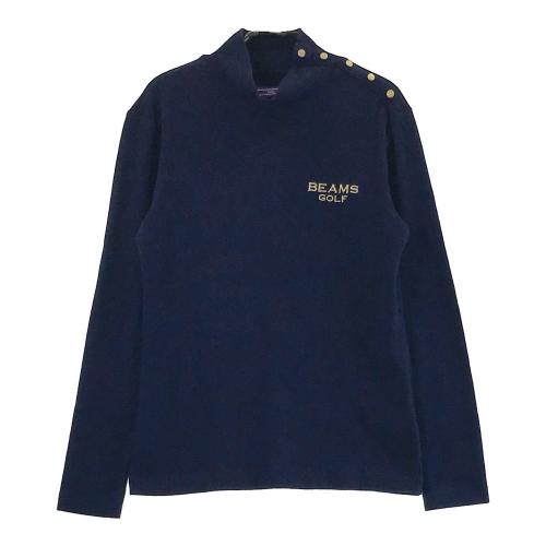 BEAMSGOLF - BEAMS GOLF ビームスゴルフ　ハイネック　ロンT  メンズ　ボーダー　L BEAMS GOLF ビームスゴルフ ハイネック長袖Tシャツ 刺繍