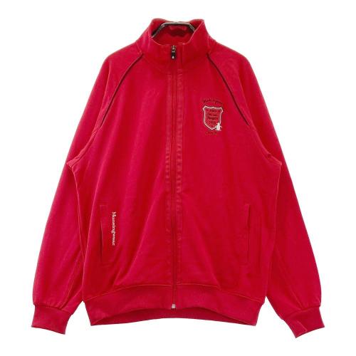 サイズ：M MUNSING WEAR マンシングウェア  長袖 ジップジャケット  オレンジ系 [240101434615] ゴルフウェア メンズ ストスト MUNSING WEAR マンシングウェア 長袖 ジップジャケット オレンジ